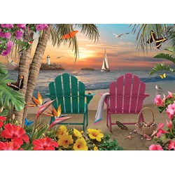 Cobble Hill (85077) - Alan Giana: "Island Paradise" - 500 pieces puzzle