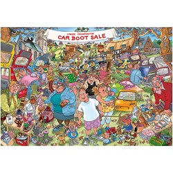 Jumbo (19184) - "Original 35, Car Boot Sale" - 1000 pieces puzzle