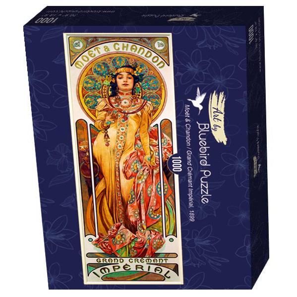 Bluebird Puzzle (60094) - Alphonse Mucha: "Moët & Chandon-Grand Crémant Impérial, 1899" - 1000 pieces puzzle