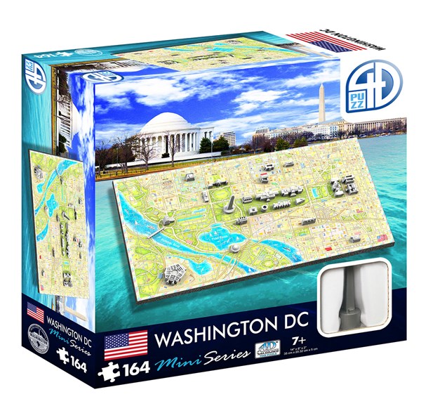 4D Cityscape (70006) - "4D Mini Washington D.C." - 164 pieces puzzle