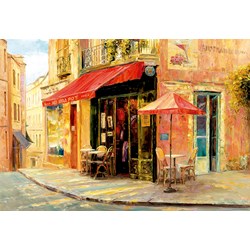 Educa (17123) - Haixia Liu: "Hillside Café" - 1500 pieces puzzle
