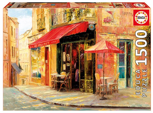 Educa (17123) - Haixia Liu: "Hillside Café" - 1500 pieces puzzle