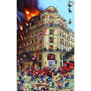 Piatnik (535444) - François Ruyer: "Fire Brigade" - 1000 pieces puzzle