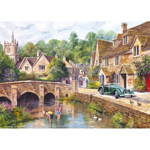 Gibsons (G6070) - Terry Harrison: "Castle Combe" - 1000 pieces puzzle