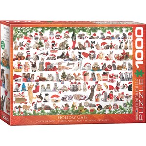 Eurographics (6000-0940) - "Holiday Cats" - 1000 pieces puzzle