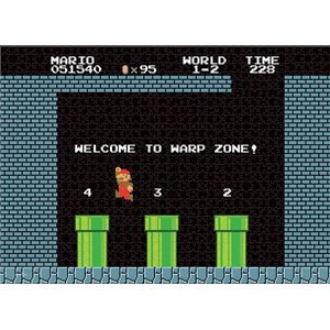 USAopoly (PZ005-482) - "Super Mario 1-2 Welcome to Warp Level" - 1000 pieces puzzle