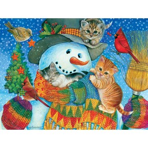 SunsOut (71984) - Amy Rosenberg: "Snowman Cuddles" - 500 pieces puzzle