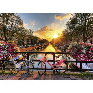 Ravensburger (19606) - "Bicycles in Amsterdam" - 1000 pieces puzzle