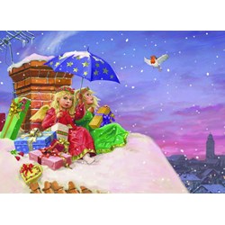 Eurographics (6500-0351) - Michael Philip Gustafsson: "Angels on the Roof" - 500 pieces puzzle