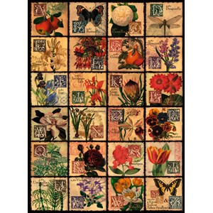 Ravensburger (14126) - "Vintage Flora" - 500 pieces puzzle