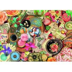 Ravensburger (19586) - Aimee Stewart: "Vintage Collage" - 1000 pieces puzzle