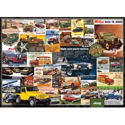 Eurographics (6000-0758) - "Jeep Advertising Collection" - 1000 pieces puzzle
