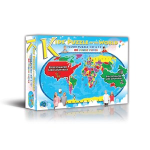 A Broader View (152A) - "Kids' Puzzle of the World" - 80 pieces puzzle