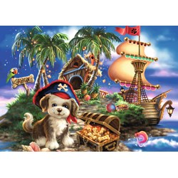 Ravensburger (08764) - Dona Gelsinger: "Puppy Pirate" - 35 pieces puzzle