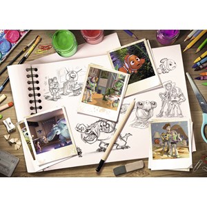 Ravensburger (19603) - "Sketches - Disney / Pixar" - 1000 pieces puzzle