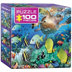 Eurographics (8104-0626) - Howard Robinson: "The Journey of the Sea Turtle" - 100 pieces puzzle