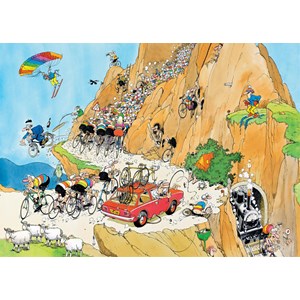 Jumbo (19019) - Jan van Haasteren: "3 in 1 Tour de France" - 1000 pieces puzzle