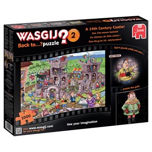 Jumbo (19123) - "Wasgij Back To #2, 14th Century Castle" - 1000 pieces puzzle