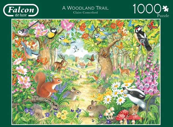Falcon (11155) - "A Woodland Trail" - 1000 pieces puzzle