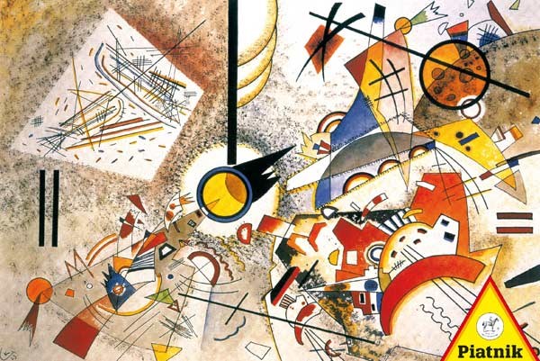 Piatnik (539640) - Vassily Kandinsky: "Bustling Aquarelle, 1923" - 1000 pieces puzzle