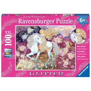 Ravensburger (13833) - "Riding in the Woods" - 100 pieces puzzle