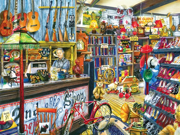 SunsOut (28753) - Tom Wood: "The Second Hand Shop" - 300 pieces puzzle