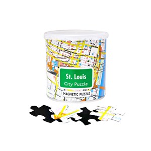 Geo Toys (GEO 245) - "City Magnetic Puzzle St. Louis" - 100 pieces puzzle