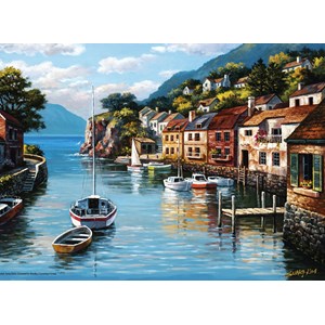 Anatolian (3535) - Sung Kim: "Village on the Water" - 500 pieces puzzle