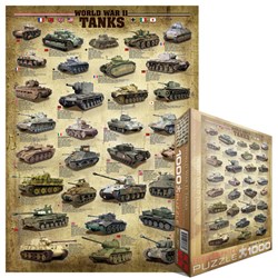 Eurographics (6000-0388) - "World War II Tanks" - 1000 pieces puzzle