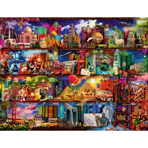 Ravensburger (16685) - Aimee Stewart: "World of Books" - 2000 pieces puzzle
