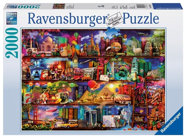Ravensburger (16685) - Aimee Stewart: "World of Books" - 2000 pieces puzzle