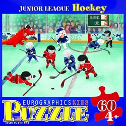 Eurographics (6060-0486) - "Junior League Hockey" - 60 pieces puzzle