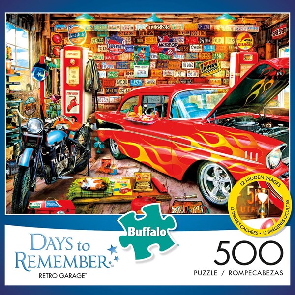 Buffalo Games (3696) - "Retro Garage" - 500 pieces puzzle