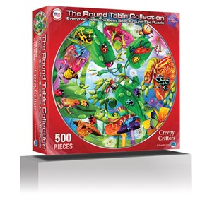 A Broader View (372) - Michael Searle: "Creepy Critters (Round Table Puzzle)" - 500 pieces puzzle