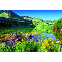 Trefl (260892) - Jan Wlodarczyk: "Wielki Staw Lake, the Tatras" - 1500 pieces puzzle