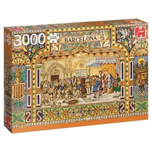 Jumbo (18590) - "Tiles of Barcelona" - 3000 pieces puzzle