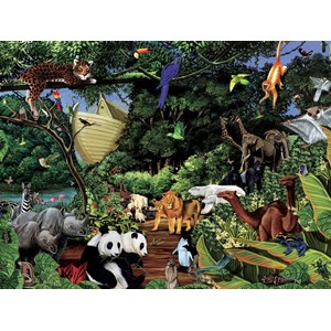 Cobble Hill (54565) - "Noah's Gathering" - 400 pieces puzzle