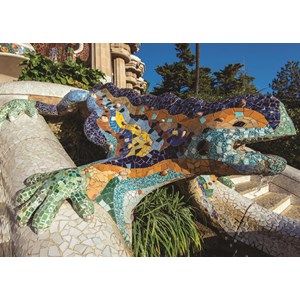 Jumbo (18540) - "Parque Guell, Barcelona" - 500 pieces puzzle