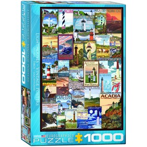 Eurographics (6000-0779) - "Lighthouses" - 1000 pieces puzzle