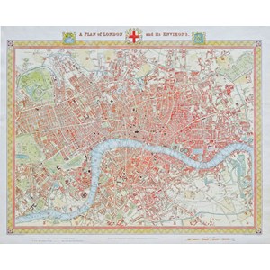 Piatnik (542442) - "London Map, 1831" - 1000 pieces puzzle