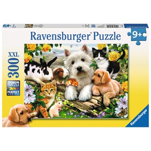 Ravensburger (13160) - Howard Robinson: "Happy Animal Buddies" - 300 pieces puzzle
