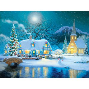 SunsOut (65289) - Richard Burns: "Country Snowfall" - 300 pieces puzzle