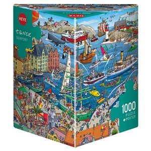 Heye (29729) - Birgit Tanck: "Seaport" - 1000 pieces puzzle