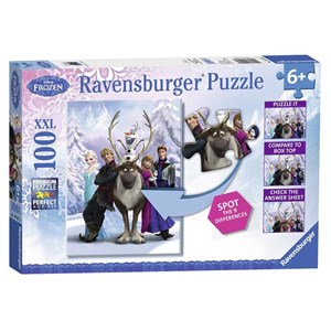 Ravensburger (10557) - "The Frozen Difference" - 100 pieces puzzle
