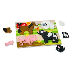 Melissa and Doug (1891) - "Jumbo Farm" - 5 pieces puzzle