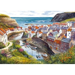 Gibsons (G713) - Terry Harrison: "Staithes" - 1000 pieces puzzle