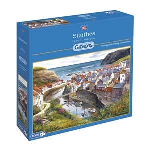 Gibsons (G713) - Terry Harrison: "Staithes" - 1000 pieces puzzle