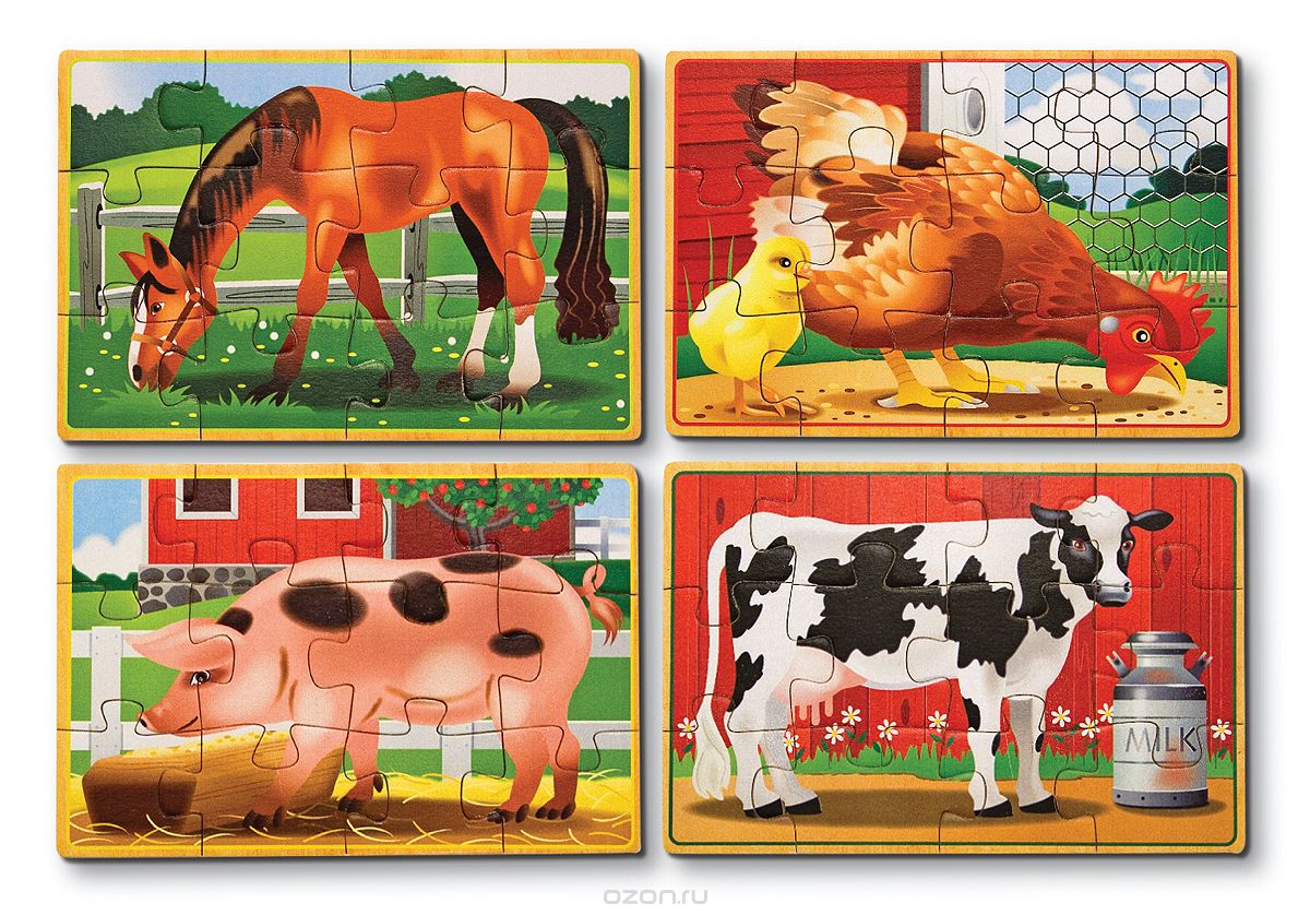 Melissa and doug 4 2024 12 piece puzzles