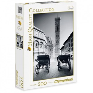 Clementoni (30347) - "Firenze Black & White" - 500 pieces puzzle