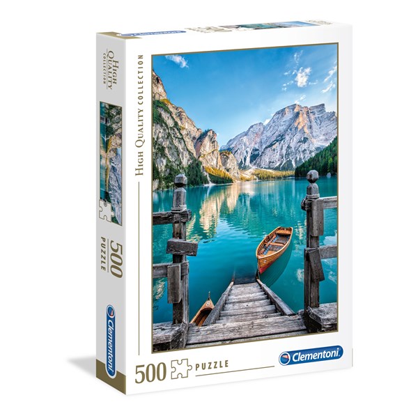 Clementoni (35039) - "Braies Lake" - 500 pieces puzzle